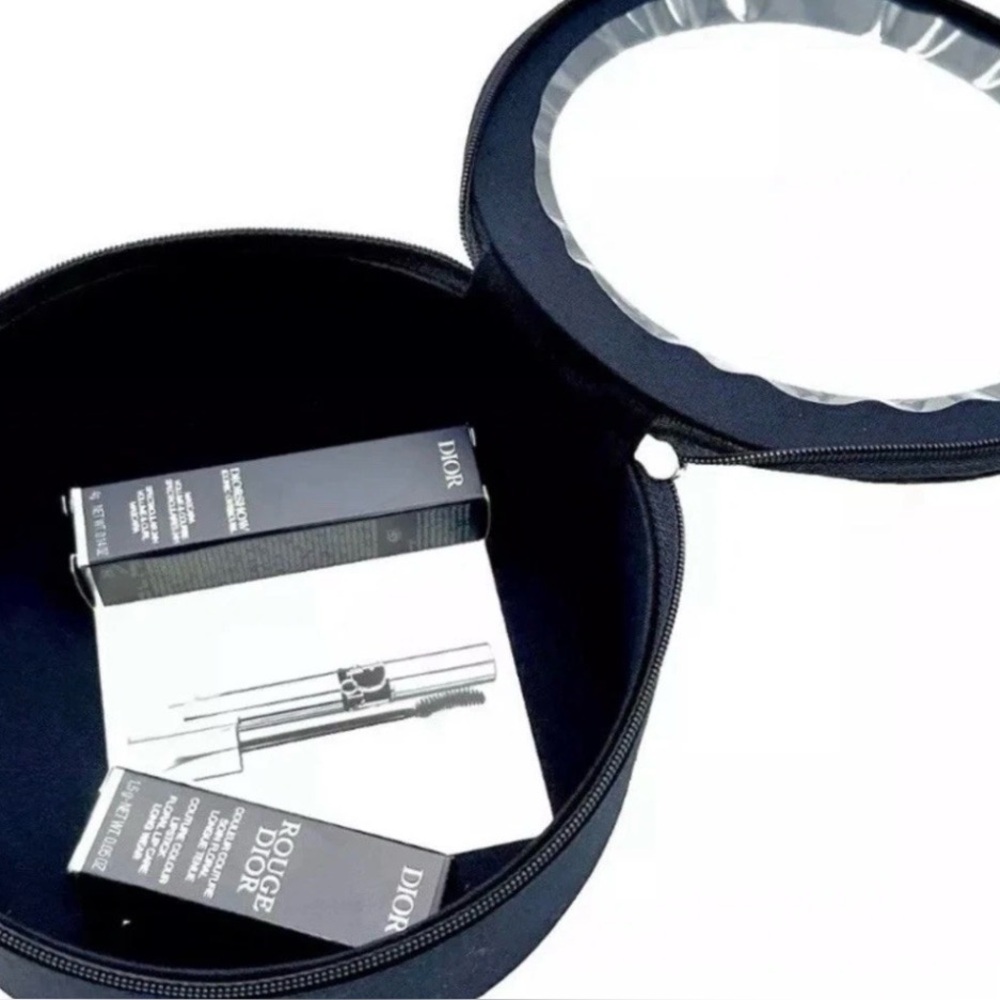 Dior Black Circular vanity Case - Picture 2 of 3
